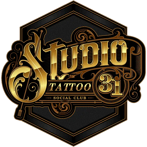 Edit this Simple Monocolor Vintage Tattoo Studio Logo design for free